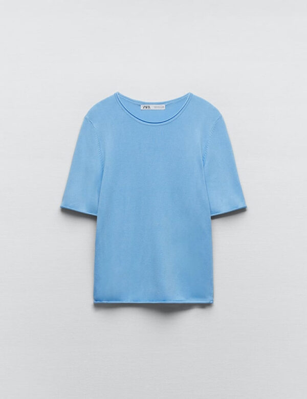 SHORT SLEEVE KNIT SWEATER - Image 4