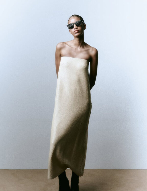 SEQUINNED KNIT DRESS - Image 2