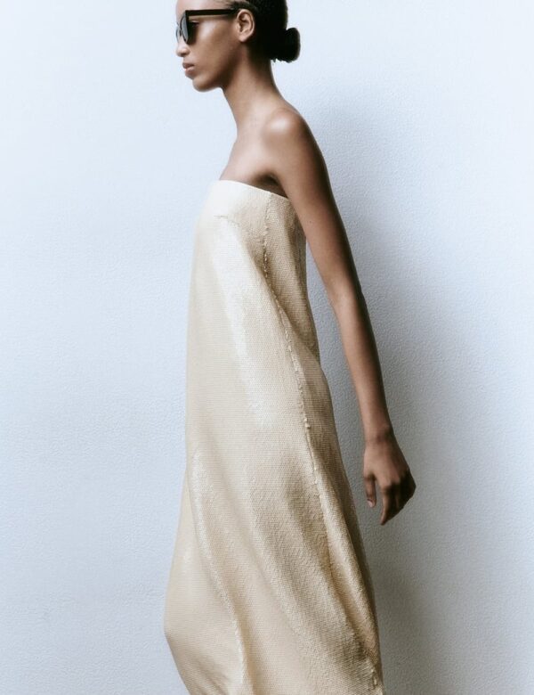SEQUINNED KNIT DRESS - Image 3