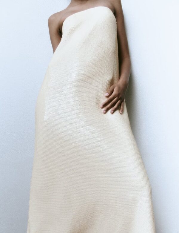 SEQUINNED KNIT DRESS - Image 5