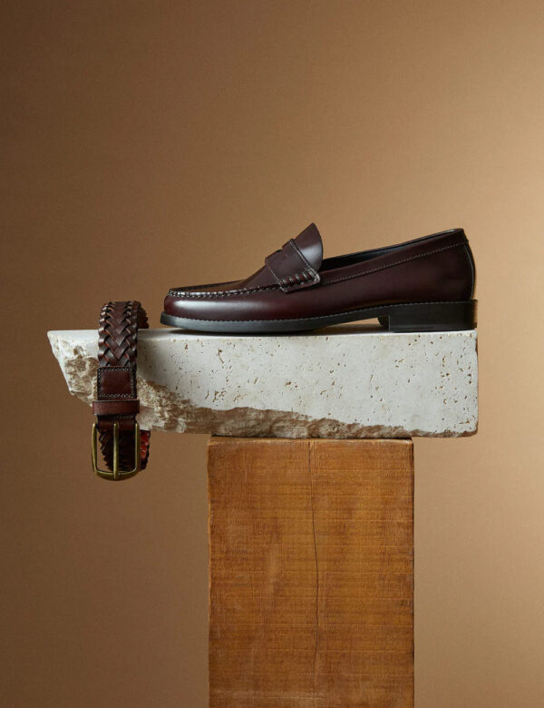 Leather penny loafers - Image 4