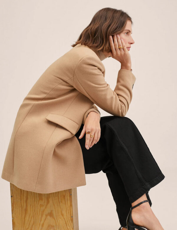 Lapels wool coat - Image 4